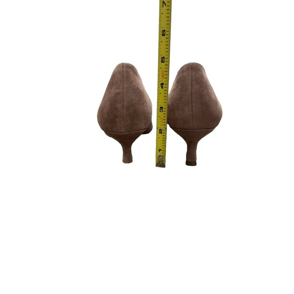 Essex Lane Comfort Pumps 9.5 Pink Faux Suede Minimalist Dressy Kitten Heel Shoes - Picture 4 of 14